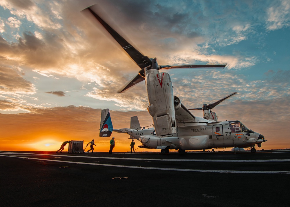 George Washington Conducts Flight Operations