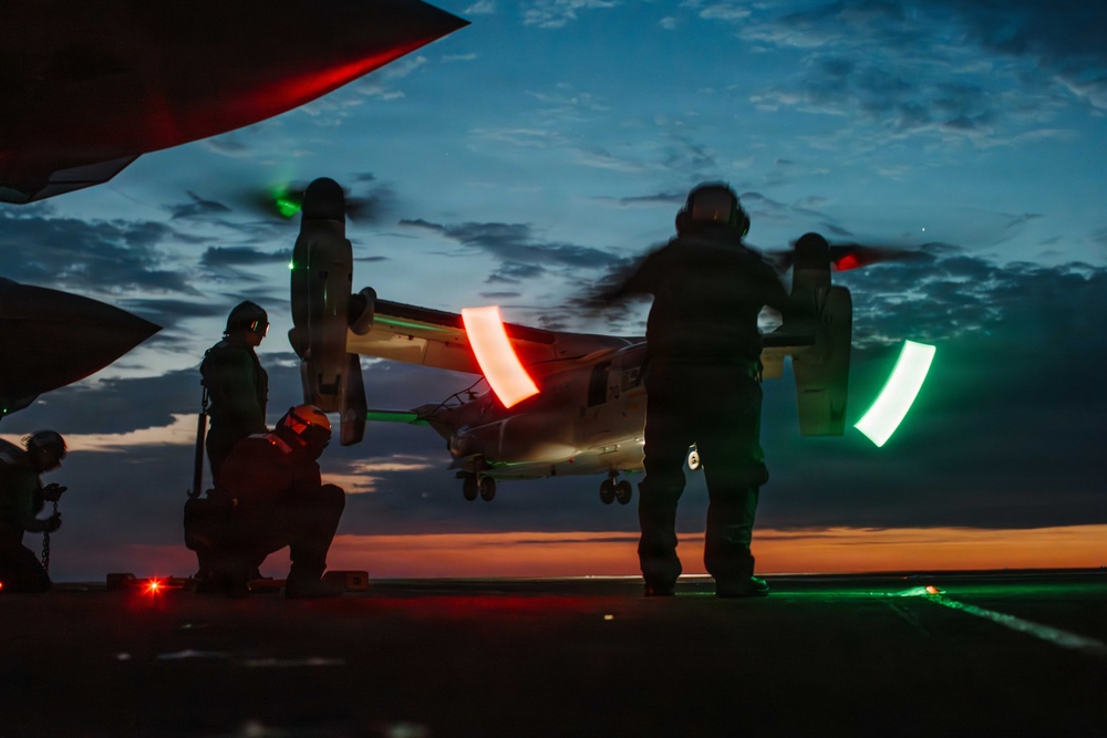 George Washington Conducts Flight Operations