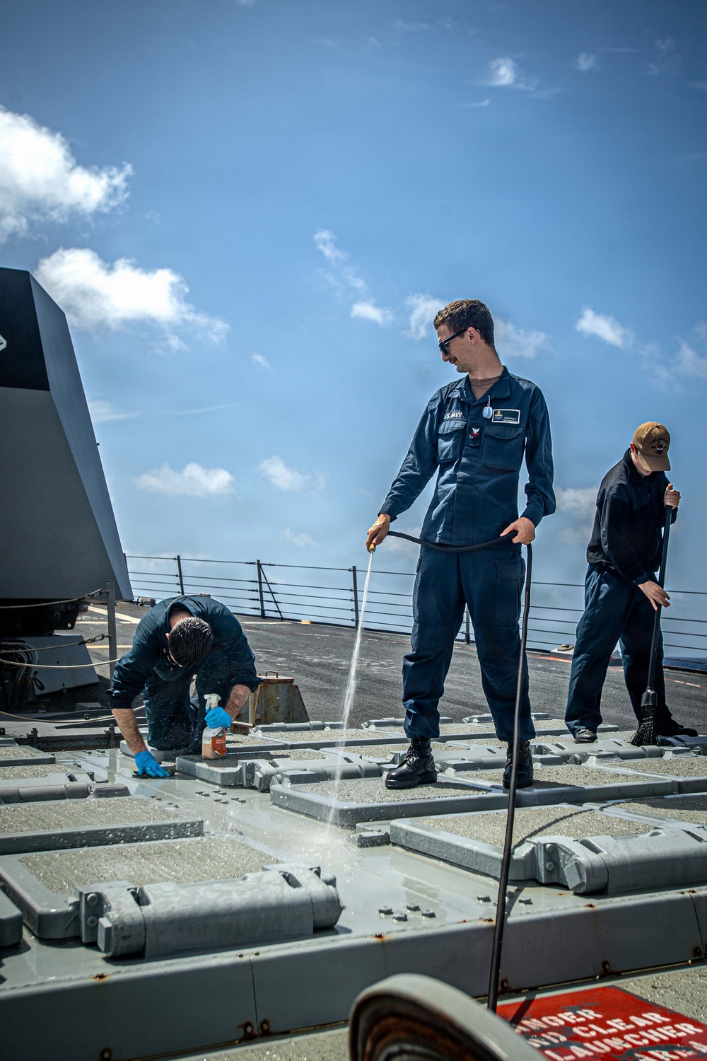 USS Gridley Conducts Preservation Maintenance