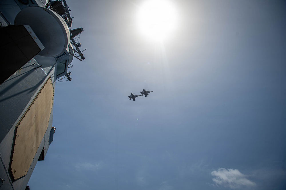 USS Gridley Conducts Sea Power Demonstration