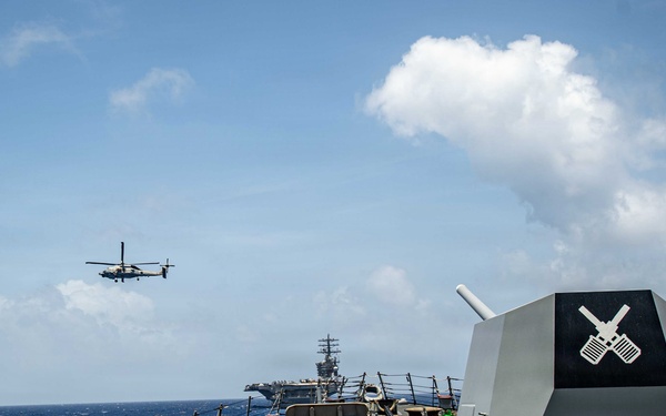 USS Gridley Conducts Sea Power Demonstration