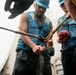 11th MEU Marines, Sailors Replenish Supplies aboard USS Portland