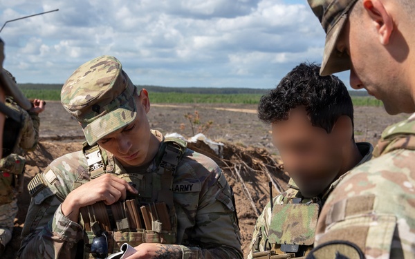 U.S., NATO partner forces conduct mortar fire at Pabradė Training Area, Lithuania