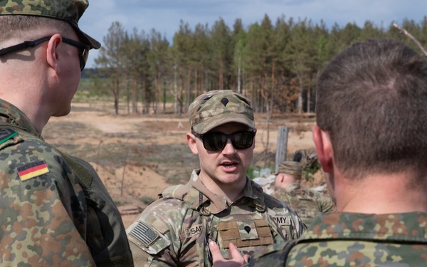 U.S., NATO partner forces conduct mortar fire at Pabradė Training Area, Lithuania