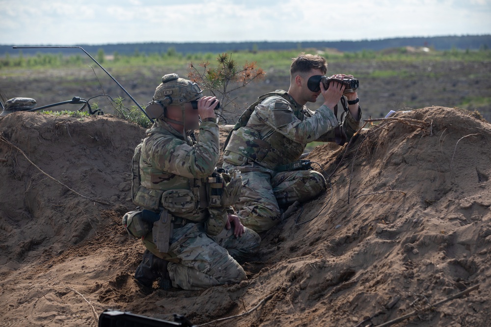 U.S., NATO partner forces conduct mortar fire at Pabradė Training Area, Lithuania