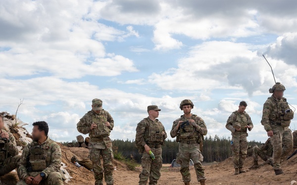 U.S., NATO partner forces conduct mortar fire at Pabradė Training Area, Lithuania