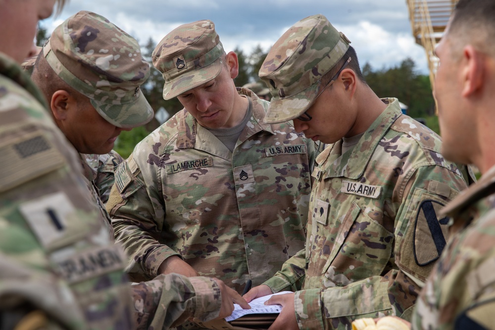 U.S. service members, NATO partner forces conduct Norwegian Foot March at Pabradė Training Area, Lithuania