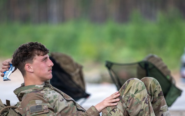 U.S. service members, NATO partner forces conduct Norwegian Foot March at Pabradė Training Area, Lithuania