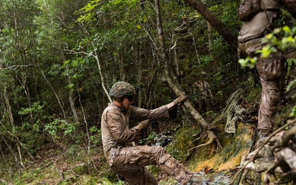 U.S. Marines with 12th LCT Participate in Survival Training at Jungle Warfare Training Center