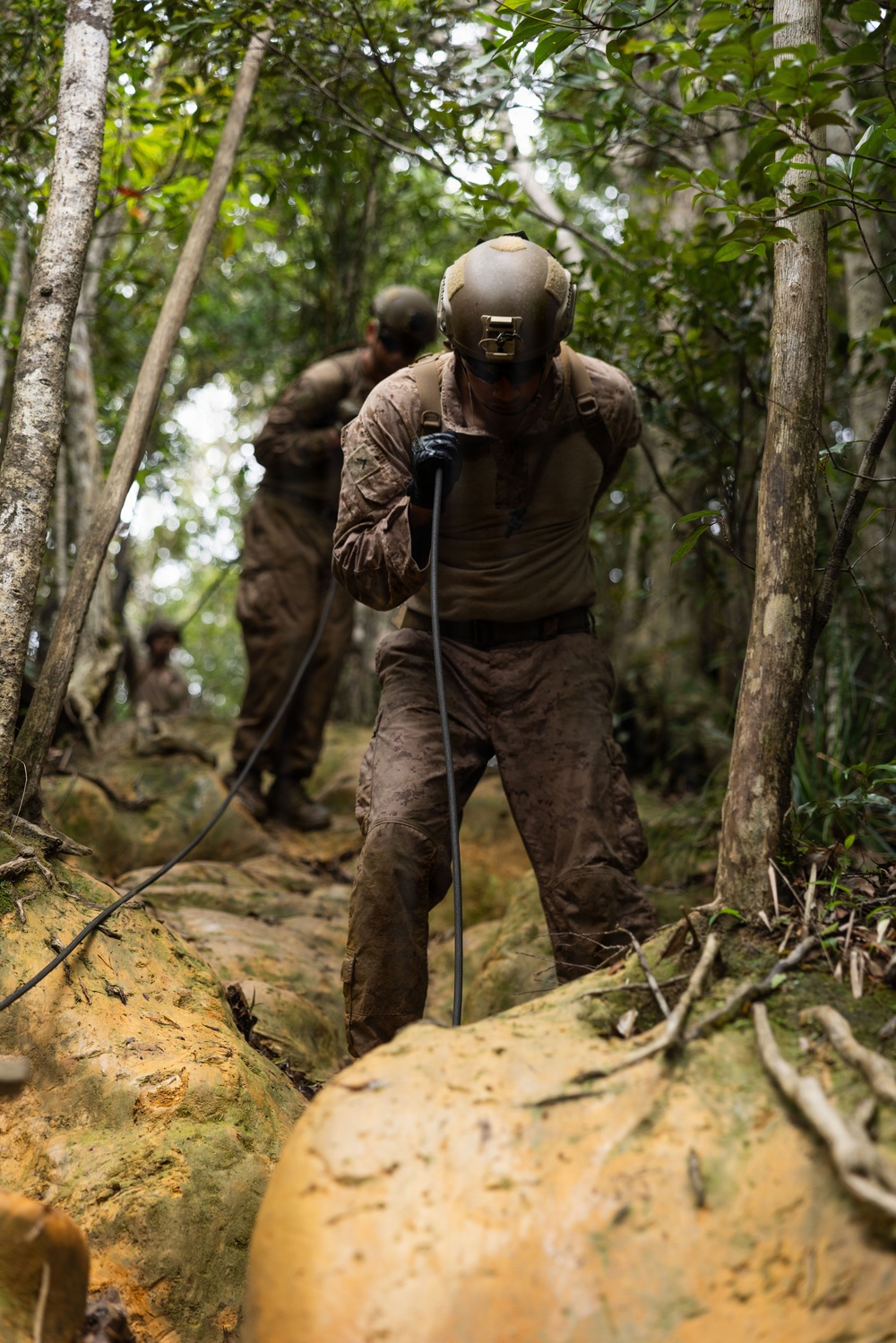 U.S. Marines with 12th LCT Participate in Survival Training at Jungle Warfare Training Center
