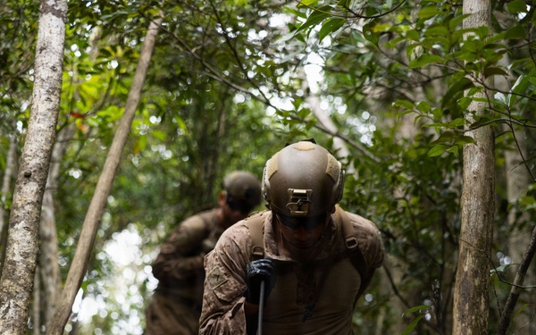 U.S. Marines with 12th LCT Participate in Survival Training at Jungle Warfare Training Center