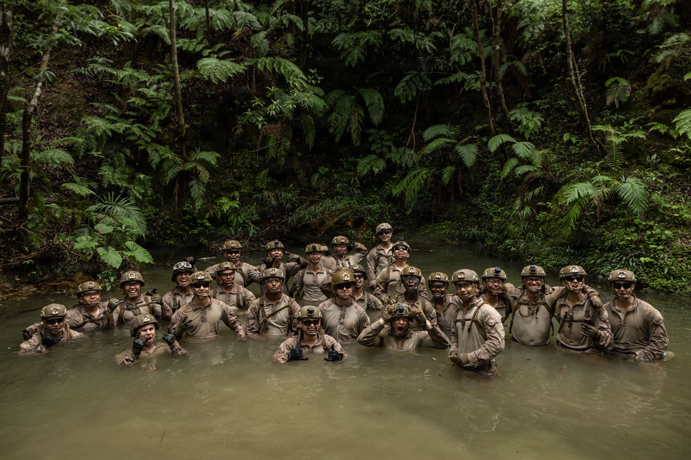 U.S. Marines with 12th LCT Participate in Survival Training at Jungle Warfare Training Center