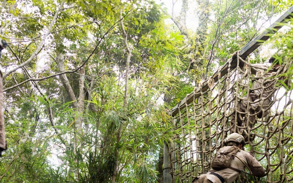 U.S. Marines with 12th LCT Participate in Survival Training at Jungle Warfare Training Center