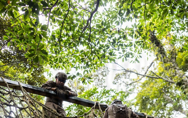 U.S. Marines with 12th LCT Participate in Survival Training at Jungle Warfare Training Center