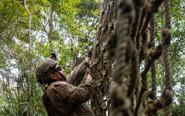 U.S. Marines with 12th LCT Participate in Survival Training at Jungle Warfare Training Center