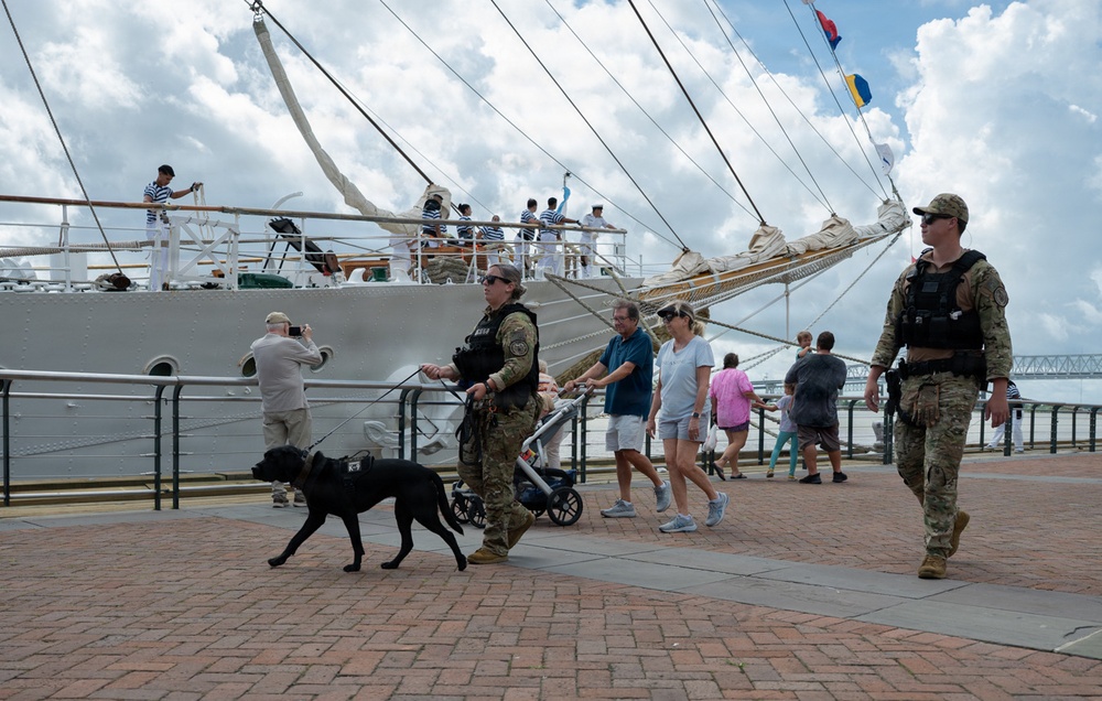 Coast Guard Secures New Orleans Riverfront for Sail 250