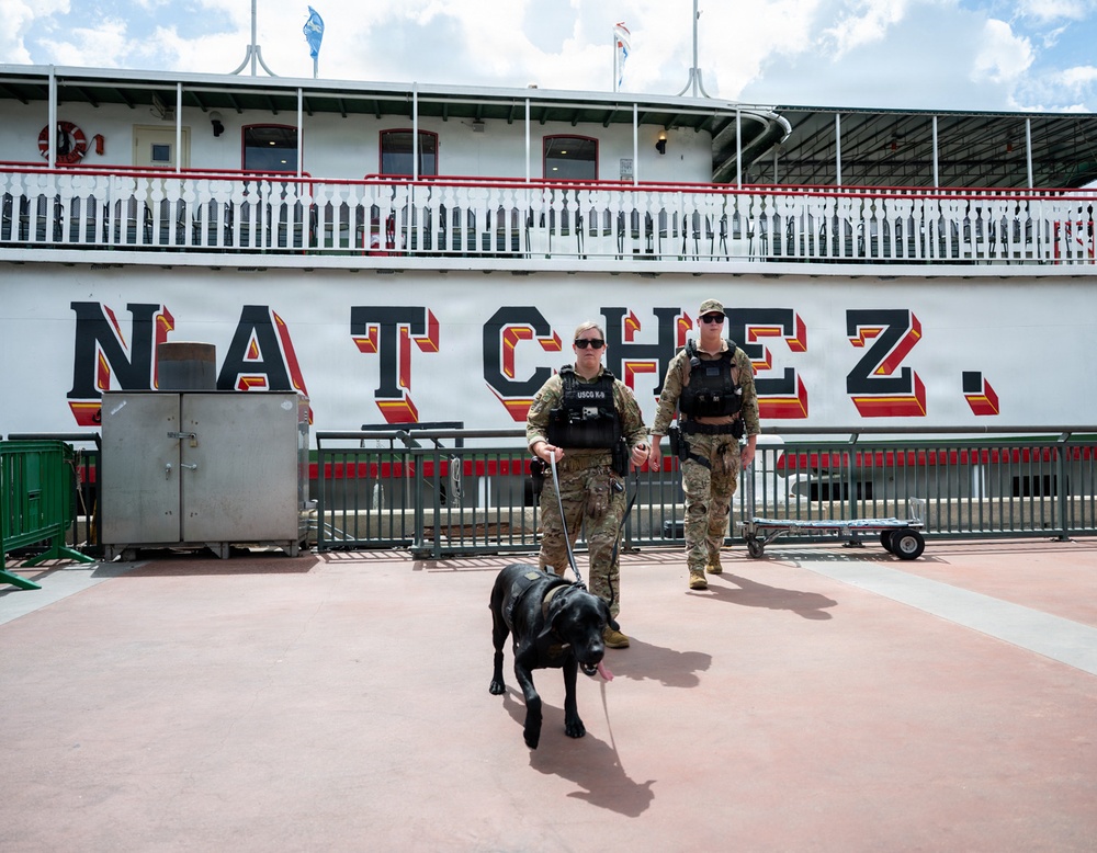 Coast Guard Secures New Orleans Riverfront for Sail 250