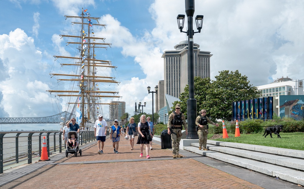 Coast Guard Secures New Orleans Riverfront for Sail 250