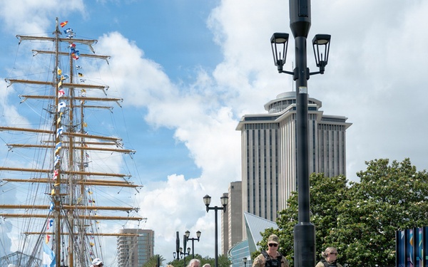 Coast Guard Secures New Orleans Riverfront for Sail 250