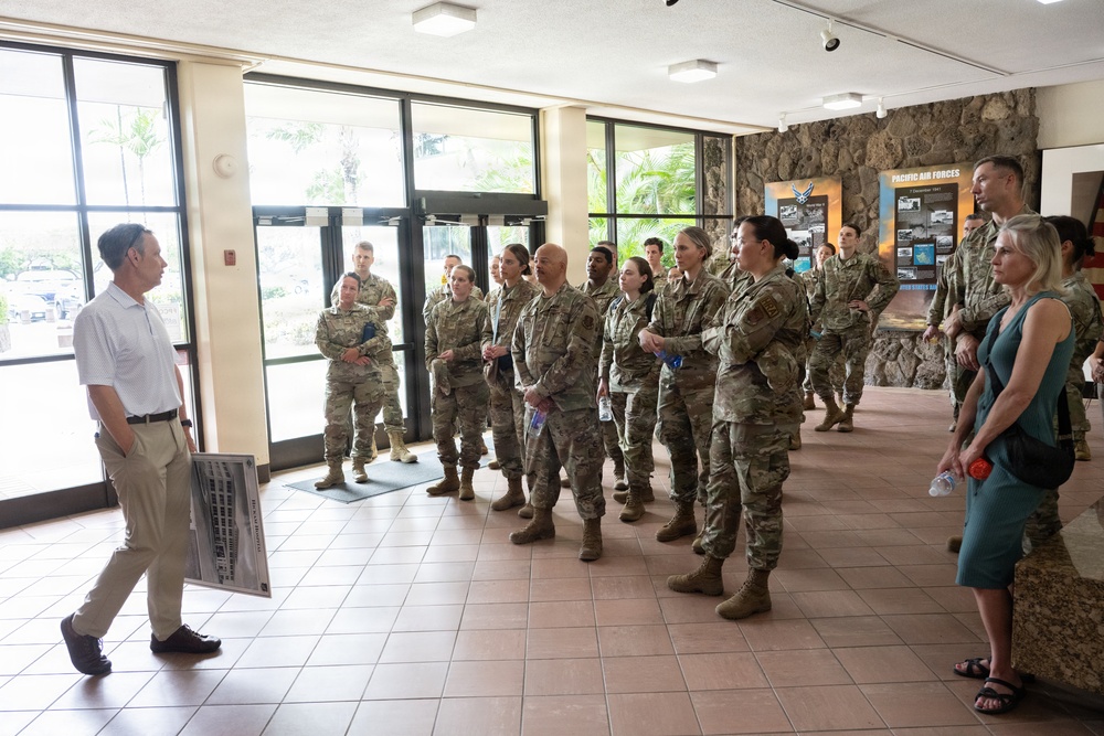 141st Air Refueling Wing Airmen Tour PACAF Courtyard of Heroes