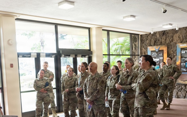 141st Air Refueling Wing Airmen Tour PACAF Courtyard of Heroes