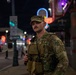 U.S. Army National Guard Military Police assigned to the Memphis Safe Task Force conduct a safety patrol of Beale Street
