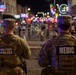 U.S. Army National Guard Military Police assigned to the Memphis Safe Task Force conduct a safety patrol of Beale Street