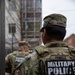 U.S. Army National Guard Military Police assigned to the Memphis Safe Task Force conduct a patrol of Beale Street