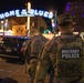 U.S. Army National Guard Military Police assigned to the Memphis Safe Task Force conduct a patrol of Beale Street