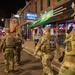 U.S. Army National Guard Military Police assigned to the Memphis Safe Task Force conduct a patrol of Beale Street