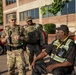U.S. Army National Guard Military Police assigned to the Memphis Safe Task Force conduct a patrol of Beale Street
