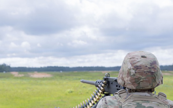 Fires M2 .50-Caliber Machine Gun