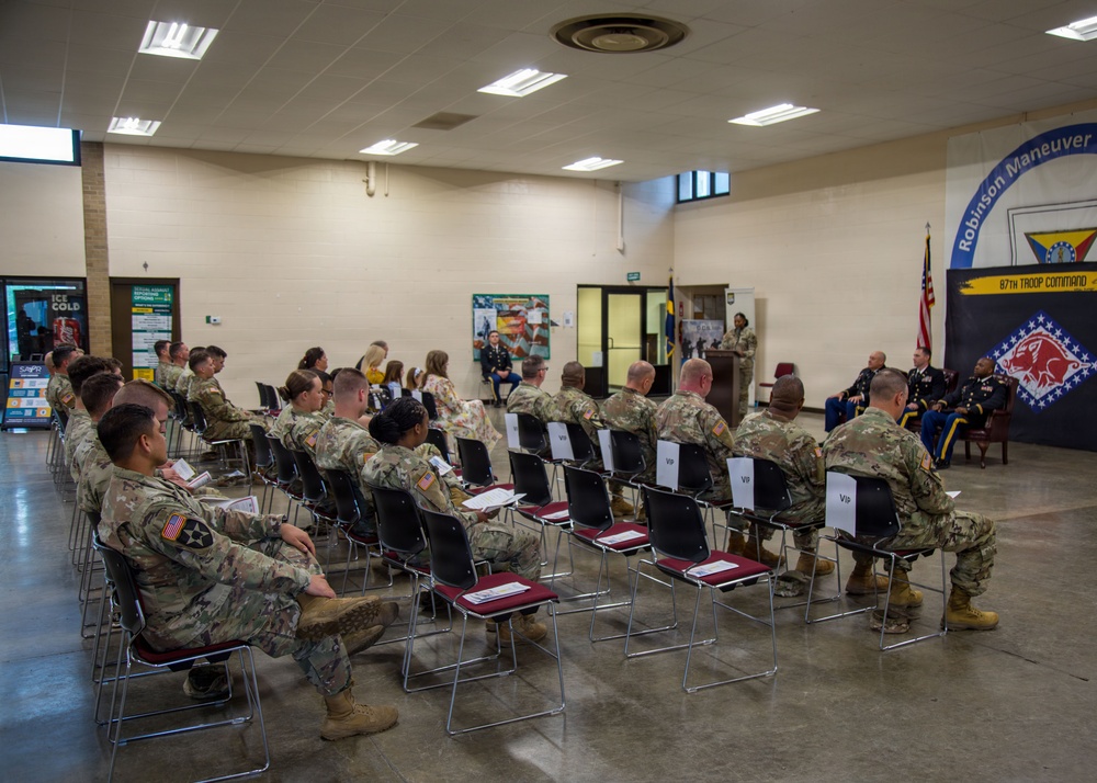 87th Troop Command Officer Pinning Ceremony