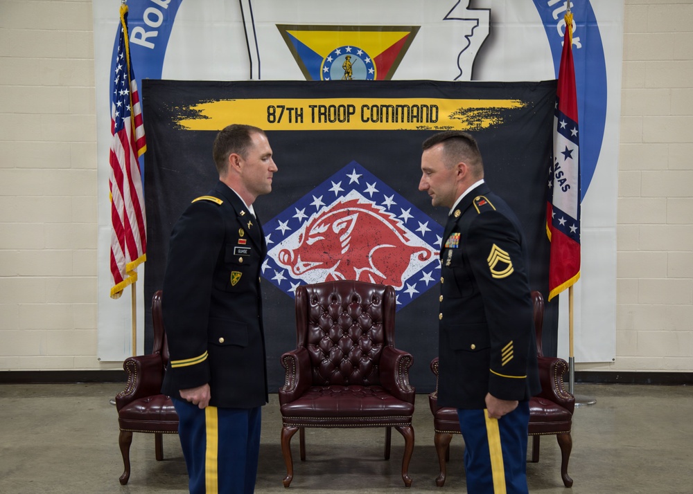 87th Troop Command Officer Pinning Ceremony