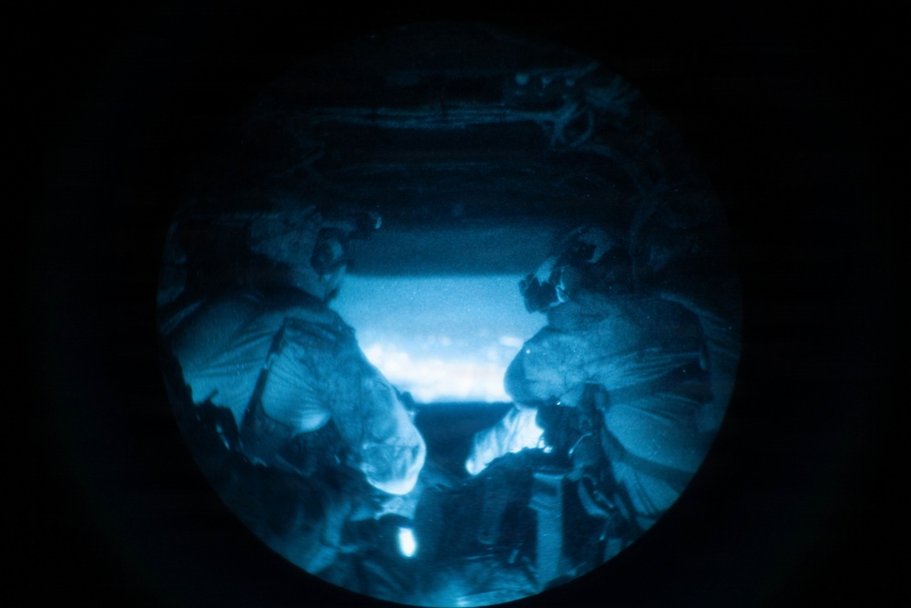 Maritime Raid Force Conducts a Military Free-Fall Insertion