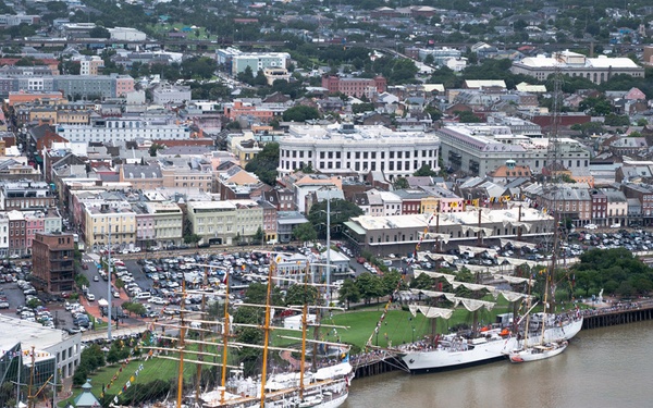 Coast Guard Conducts Aerial Operations for Sail 250