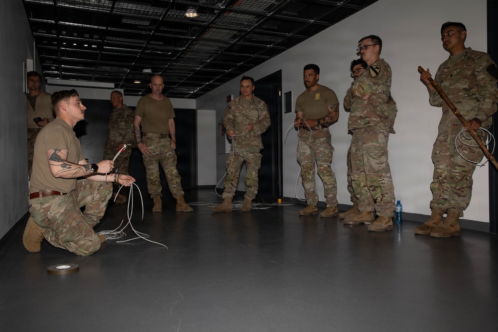 1st Battalion, 12th Cavalry Regiment Soldiers train Lithuanian cadets in demolition charges