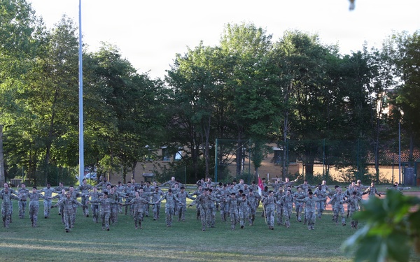 2nd Cavalry Regiment Soldiers participate in the Dragoon Charge during Dragoon Week 2026