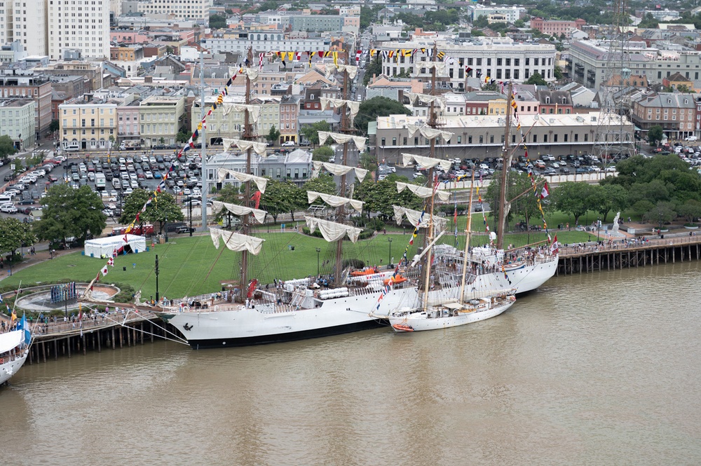 Coast Guard Conducts Aerial Operations for Sail 250