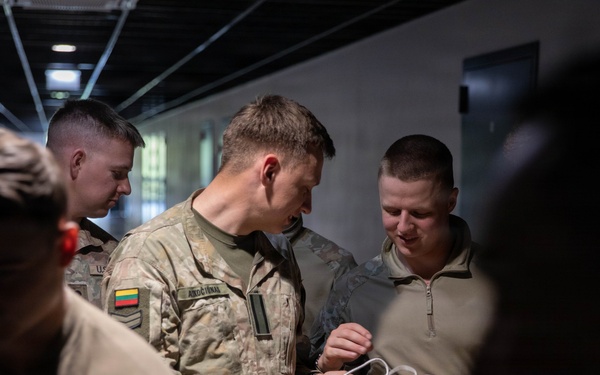 1st Battalion, 12th Cavalry Regiment Soldiers train Lithuanian cadets in demolition charges
