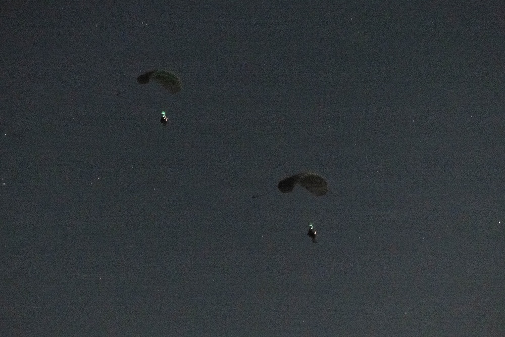 Maritime Raid Force Conducts a Military Free-Fall Insertion
