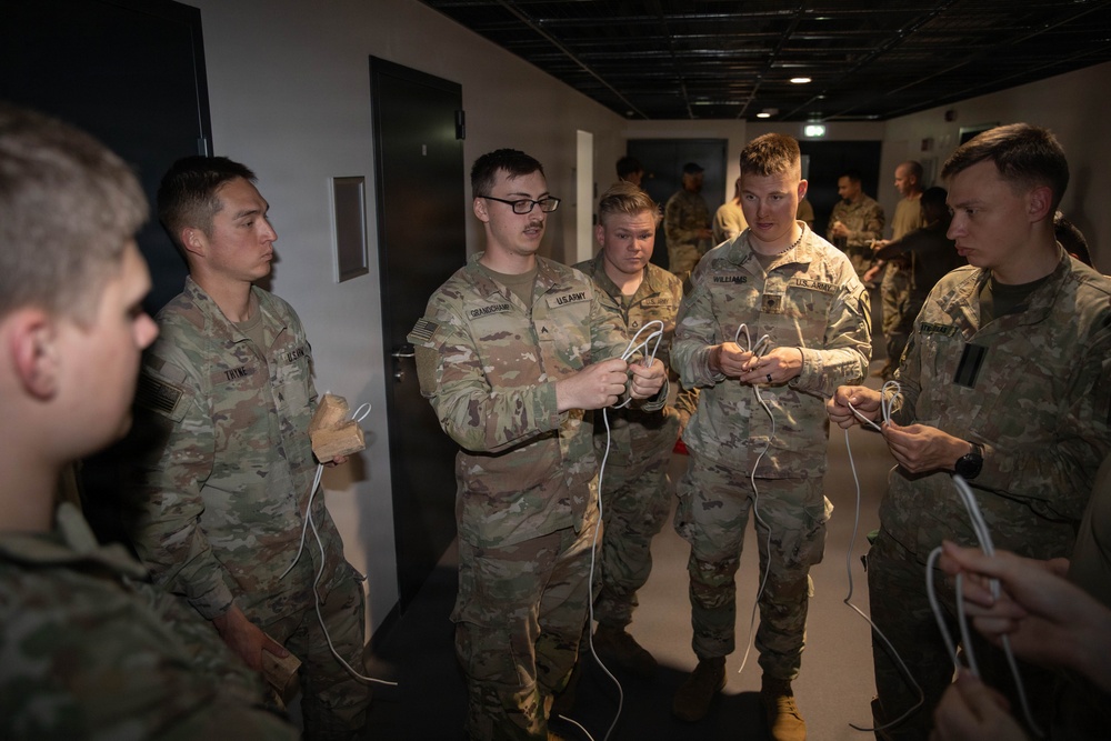 1st Battalion, 12th Cavalry Regiment Soldiers train Lithuanian cadets in demolition charges