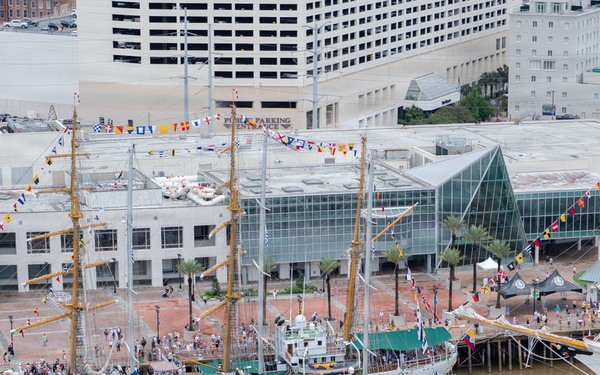 Coast Guard Conducts Aerial Operations for Sail 250