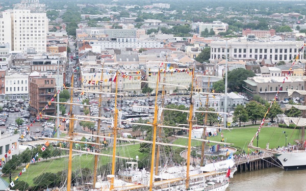 Coast Guard Conducts Aerial Operations for Sail 250
