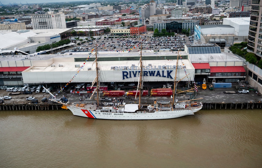 Coast Guard Conducts Aerial Operations for Sail 250