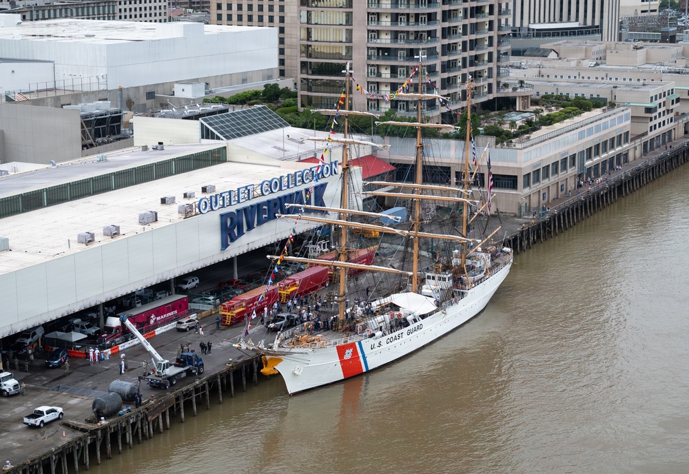 Coast Guard Conducts Aerial Operations for Sail 250