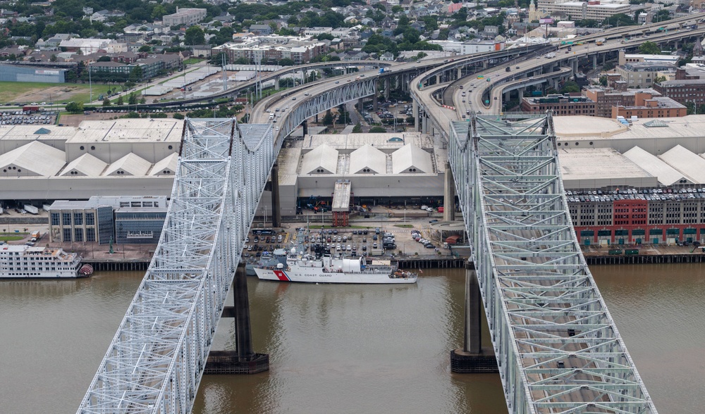 Coast Guard Conducts Aerial Operations for Sail 250