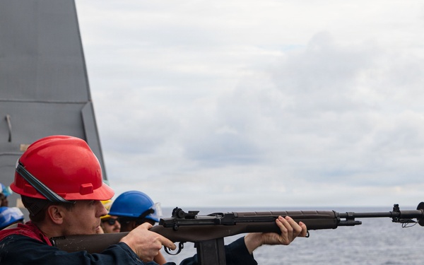 USS Portland Conducts Underway Replenishment with Motor Vessel Asterix