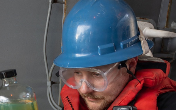 USS Portland Conducts Underway Replenishment with Motor Vessel Asterix