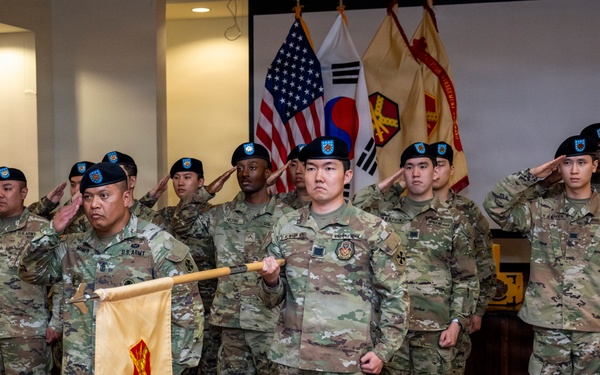 Headquarters and Headquarters Company of USAG Humphreys Change of Command